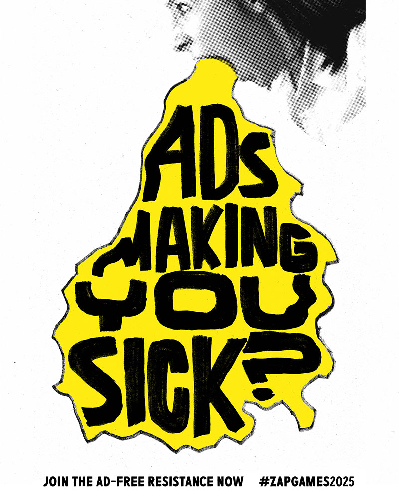 Fossil Free London Sick of Ads Poster