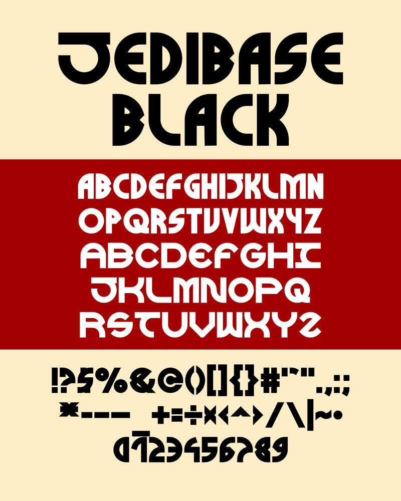 Jedibase font promo