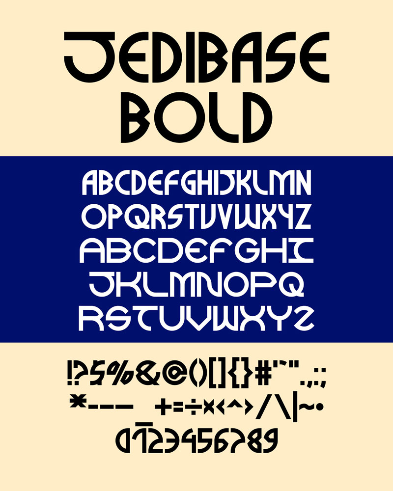 Jedibase font promo
