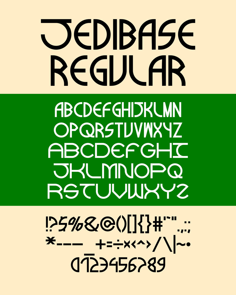 Jedibase font promo