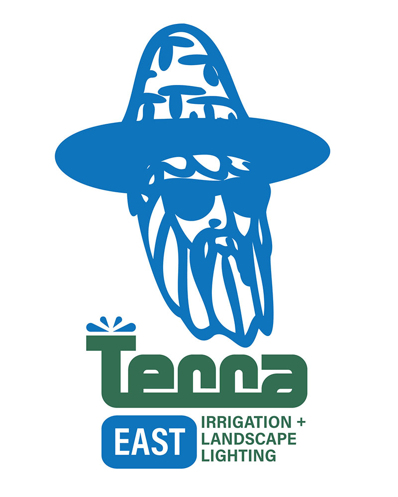 Terra East vertical logo with wizard
